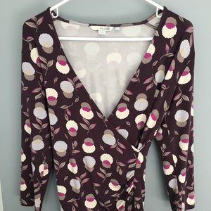 Boden wrap 3/4 length shirt